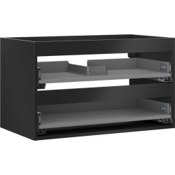 MEXEN - Box-A skříňka pro umyvadlo 80, 2 zásuvky, černá mat (91AX0-0800-470-2-71)