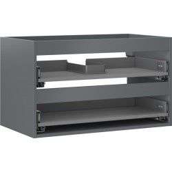 MEXEN - Box-A skříňka pro umyvadlo 80, 2 zásuvky, grafit mat (91AX0-0800-470-2-66)