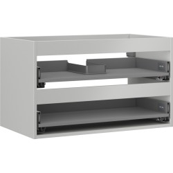 MEXEN - Box-A skříňka pro umyvadlo 80, 2 zásuvky, šedý mat (91AX0-0800-470-2-62)