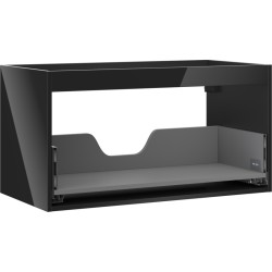 MEXEN - Box-A skříňka pro umyvadlo 90, 1 šuplík, černá lesk (91AX0-0900-470-1-70)