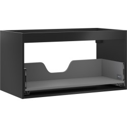 MEXEN - Box-A skříňka pro umyvadlo 90, 1 šuplík, černá mat (91AX0-0900-470-1-71)