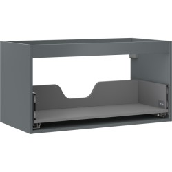 MEXEN - Box-A skříňka pro umyvadlo 90, 1 šuplík, grafit mat (91AX0-0900-470-1-66)