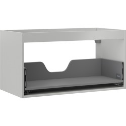 MEXEN - Box-A skříňka pro umyvadlo 90, 1 šuplík, šedý mat (91AX0-0900-470-1-62)