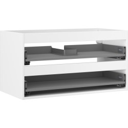 MEXEN - Box-A skříňka pro umyvadlo 90, 2 zásuvky, bílá mat (91AX0-0900-470-2-01)