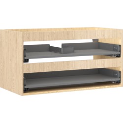 MEXEN - Box-A skříňka pro umyvadlo 90, 2 zásuvky, dub (91AX0-0900-470-2-81)