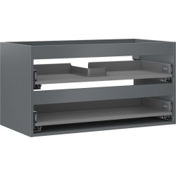 MEXEN - Box-A skříňka pro umyvadlo 90, 2 zásuvky, grafit mat (91AX0-0900-470-2-66)