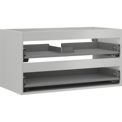 MEXEN - Box-A skříňka pro umyvadlo 90, 2 zásuvky, šedý mat (91AX0-0900-470-2-62)