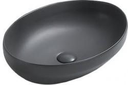 MEXEN - Cornelia umyvadlo na desku 50x36, tmavě šedá mat (21885071)