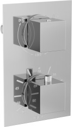 MEXEN - Cube termostatiská baterie sprcha/vana 2-output chrom (77502-00)