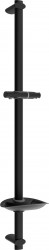 MEXEN - DB Posuvný držák sprchy s mýdlenkou, 75 cm, černá (79384-70)