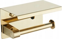 MEXEN - Držák na papír s policí zlatý (701197-50)