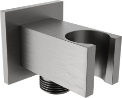 MEXEN - Držák sprchy Cube, pevný, s vyústěním, grafit (79300-66)