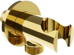 MEXEN - Držák sprchy Kai, pevný, s vyústěním, zlato (79301-50)