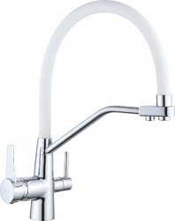 MEXEN - Duo kuchyňská baterie chrom/ bílá (671701-02)