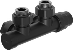MEXEN - Dvouúhlový radiátorový ventil D50, černá (W907-000-70)