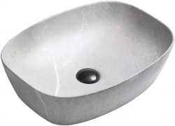 MEXEN - Editta umyvadlo na desku 49x37 cm šedá stupnice (21384962)