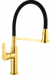 MEXEN - Edna Dřezová baterie, zlatá/černá (672900-57)