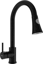 MEXEN - Elia dřezová baterie, černá (kropenatá) (670101-76)