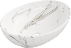 MEXEN - Elza umyvadlo na desku 40 x 33, bílý kámen (21014082)