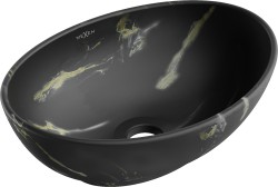 MEXEN - Elza umyvadlo na desku 40 x 33, černý  kámen (21014084)