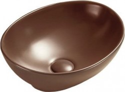 MEXEN - Elza umyvadlo na desku 40 x 33, hnědá mat (21014068)