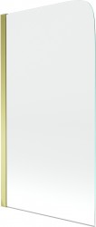 MEXEN - Felix 1křídlá vanová zástěna 70 x 140, transparent, zlatá (890-070-001-50-00)