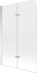 MEXEN - Felix vanová zástěna 2-křídlo 100x140, transparent, chrom (890-100-002-01-00)