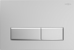MEXEN - Fenix 09 splachovací tlačítko, matný chrom /kompatibilní s Geberit Sigma UP300 a UP320/ (600902)