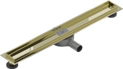 MEXEN - Flat 360 Slim podlahový žlab otočný 50, zlatý (1540050)