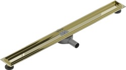 MEXEN - Flat 360 Slim podlahový žlab otočný 80, zlatý (1540080)