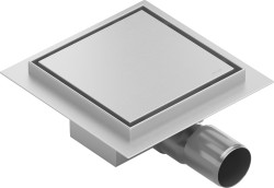 MEXEN - Flat podlahová vpusť čtverec 15x15 cm chrom (1010015)