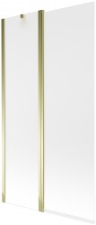 MEXEN - Flip vanová zástěna 1-křídlo 100x150 cm, dekor, zlato (894-100-101-50-30)