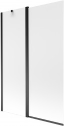 MEXEN - Flip vanová zástěna 1-křídlo 120 x 150 cm, dekor, černá (894-120-101-70-30)