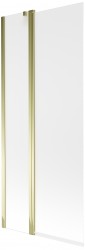 MEXEN - Flip vanová zástěna 1-křídlo 80x150 cm, dekor, zlato (894-080-101-50-30)