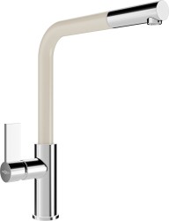 MEXEN - Flora dřezová baterie, chrom / béžová (670401-09)