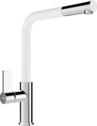 MEXEN - Flora dřezová baterie, chrom / bílá (670401-02)