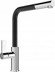 MEXEN - Flora dřezová baterie, chrom / černá melír (670401-08)