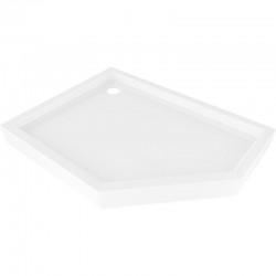 MEXEN - Flow+ pětiboká sprchová vanička levá 100 x 90, bílá lesk (46P109010LH)