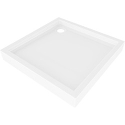 MEXEN - Flow+ Sprchová vanička čtvercová 80 x 80, bílá lesk (46S108080H)