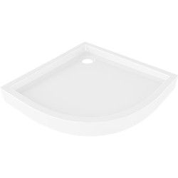 MEXEN - Flow+ Sprchová vanička čtvrtkruh 100 x 100, bílá lesk (46Q101010H)