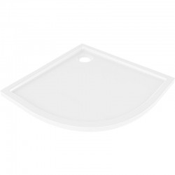 MEXEN - Flow Sprchová vanička čtvrtkruh slim 90 x 90, bílá lesk (46Q109090)