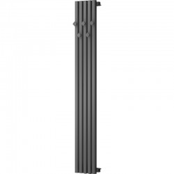 MEXEN - Flux otopný žebřík/radiátor dekorativní 1500 x 240 mm, 450 W, antracit (W127-1500-240-00-66)