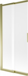 MEXEN - Fox 2-křídlá posuvná vanová zástěna 85 x 150, dekor, zlatá (891-085-002-50-30)