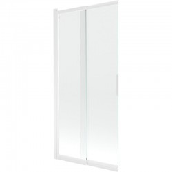 MEXEN - Fox vanová zástěna 2-křídlová posuvná 85 x 150, transparent, bílá (891-085-002-20-00)