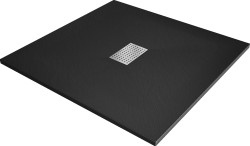 MEXEN - Hugo Sprchová vanička čtvercová 100x100, černá (42701010)