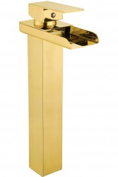 MEXEN - Hydra umyvadlová baterie vysoká, zlatá (744910-50)