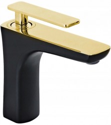 MEXEN - Indus umyvadlová baterie, černá/zlatá (744600-75)