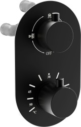 MEXEN - Kai termostatiská baterie sprcha/vana 3-output, černá (77602-70)