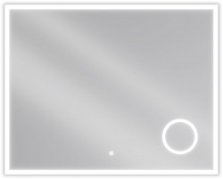 MEXEN - Kala zrcadlo s osvětlením s kosmetickým zrcátkem 100 x 80 cm, LED 600 (9820-100-080-611-00)
