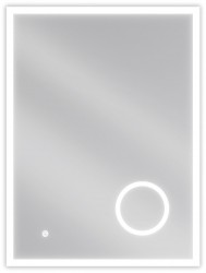 MEXEN - Kala zrcadlo s osvětlením s kosmetickým zrcátkem 60 x 80 cm, LED 600 (9820-060-080-611-00)